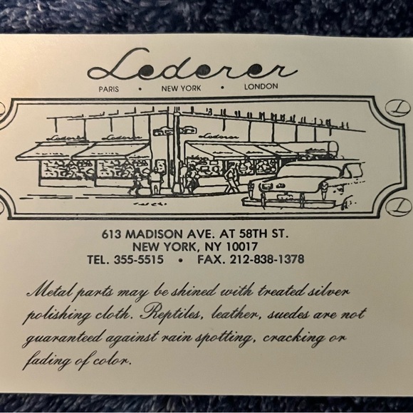 Lederer Leather Tote Bag Satchel - Picture 9 of 9